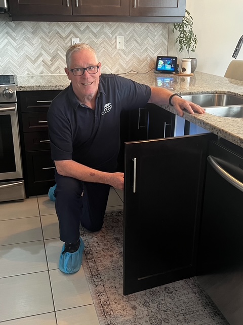 Ken Macleod performing a unit inspection